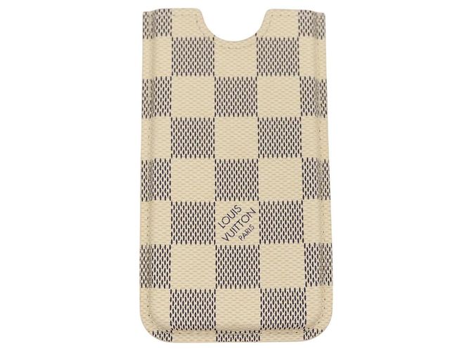 LOUIS VUITTON Damier Ebene Monogram Damier Azur iPhone Case 3 Set LV Auth 122874 - vista 3