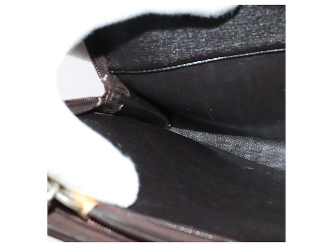 Borsa a spalla in tela Trotter Christian Dior marrone oro Auth sw647 D'oro - vista 20