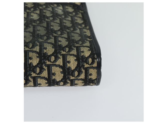 Borsa a spalla in tela Trotter Christian Dior blu navy oro Auth 120706 D'oro - vista 14