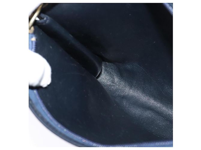 Borsa a spalla in tela Trotter Christian Dior blu navy oro Auth 120706 D'oro - vista 18