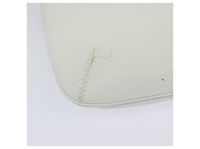 Bulgari Borsa a Spalla BVLGARI in Pelle Bianca Argento Auth bs25565 Bianco - vista 15