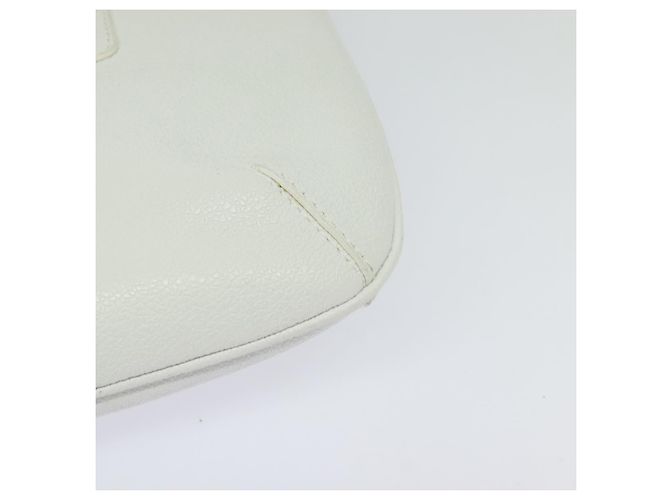 Bulgari Borsa a Spalla BVLGARI in Pelle Bianca Argento Auth bs25565 Bianco - vista 16