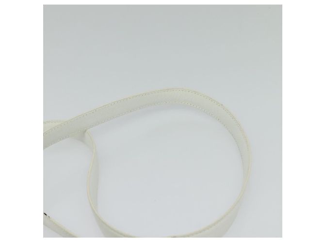 Bulgari Borsa a Spalla BVLGARI in Pelle Bianca Argento Auth bs25565 Bianco - vista 8