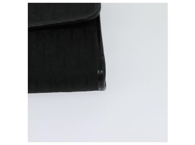 Borsa a spalla in tela Trotter Christian Dior nera e oro Auth yk18198 Nero D'oro - vista 14