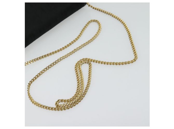 Borsa a spalla in tela Trotter Christian Dior nera e oro Auth yk18198 Nero D'oro - vista 7