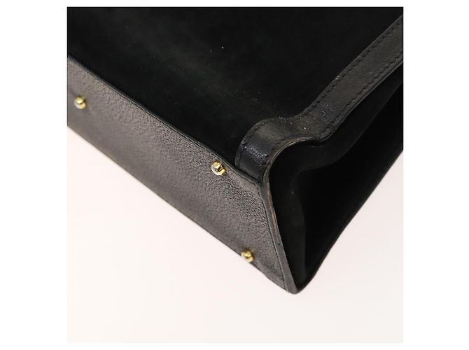 Borsa a mano GUCCI Bamboo Camoscio Nero Oro 002 2853 0260 0 Auth mr1295 D'oro - vista 15
