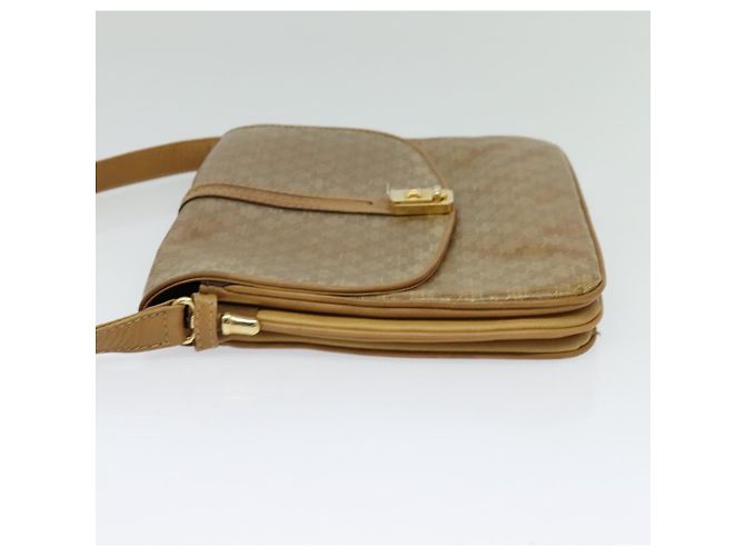 Céline Borsa a spalla in tela Macadam CELINE PVC beige oro Auth sw637 D'oro - vista 3