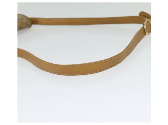 Céline Borsa a spalla in tela Macadam CELINE PVC beige oro Auth sw637 D'oro - vista 7