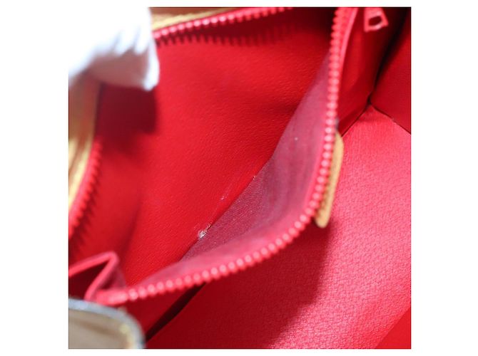 Céline CELINE Handtasche aus Leder in Gelbgold Auth 123851 - Ansicht 21
