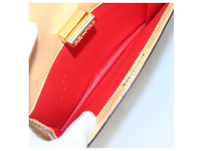 Céline CELINE Handtasche aus Leder in Gelbgold Auth 123851 - Ansicht 22