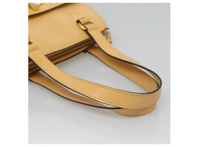 Céline CELINE Handtasche aus Leder in Gelbgold Auth 123851 - Ansicht 7