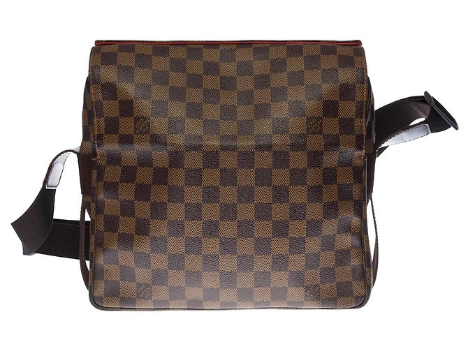 Borsa LOUIS VUITTON Naviglio in Tela Marrone - 100238 - vista 3