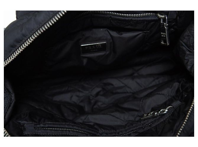 Prada, Bomber Bowler Tasche in Schwarz - Ansicht 7