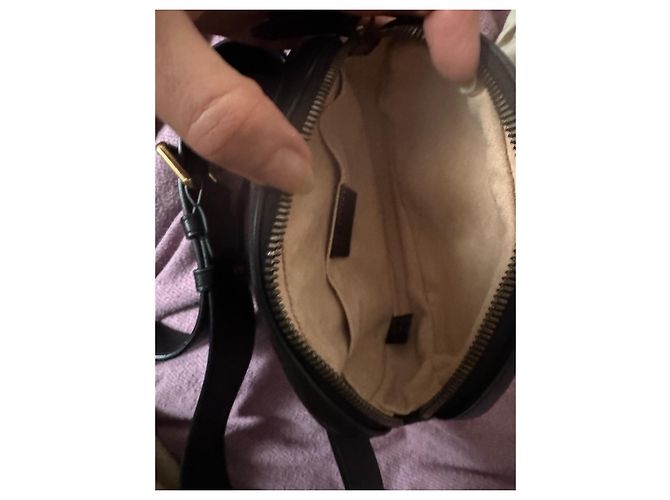 Borsa a cintura Gucci Marmont nera in pelle Nero - vista 5
