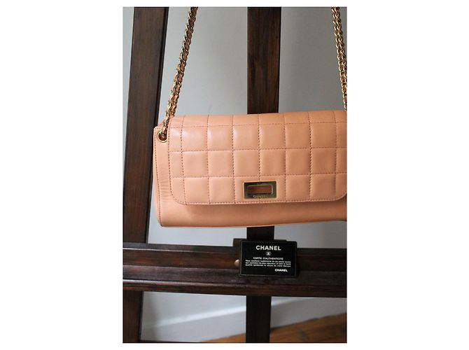 Borsa Chanel 2.55 in pelle rosa - vista 12