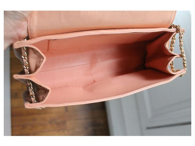 Borsa Chanel 2.55 in pelle rosa - vista 14