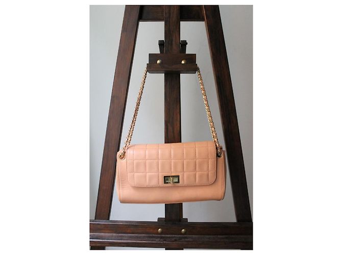 Borsa Chanel 2.55 in pelle rosa - vista 2