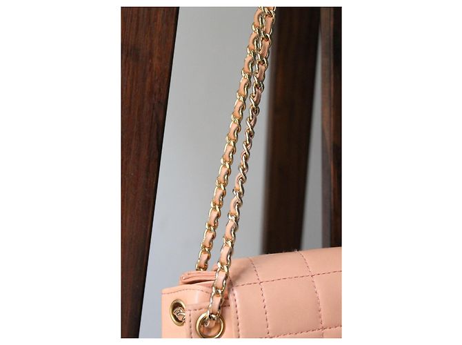 Borsa Chanel 2.55 in pelle rosa - vista 4