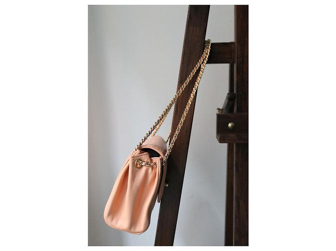 Borsa Chanel 2.55 in pelle rosa - vista 8
