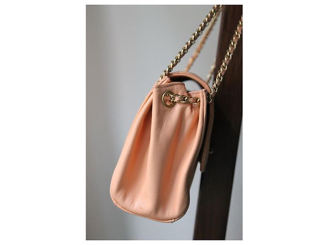 Borsa Chanel 2.55 in pelle rosa - vista 9