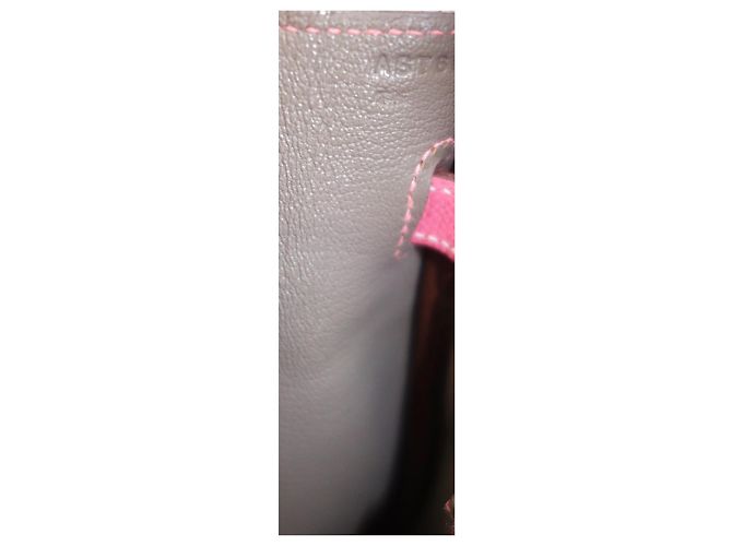 Hermès Borsa Hermes Birkin 30 rosa azalea / taupe Grigio - vista 5