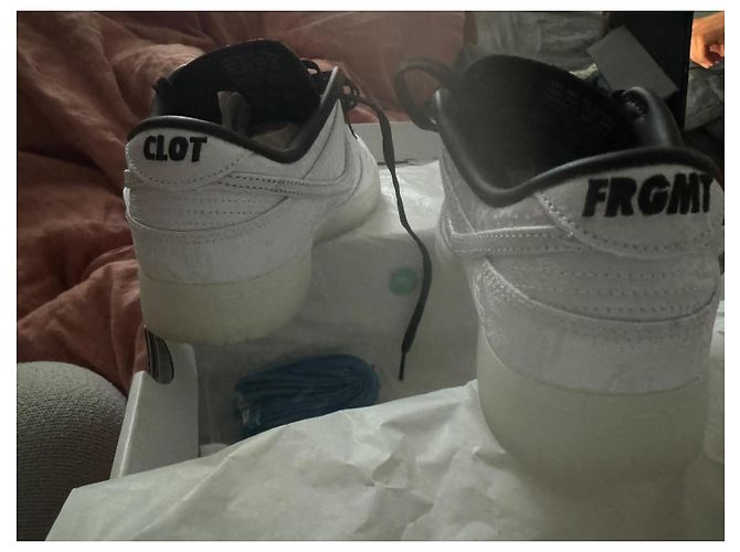 Dunk Nike x fragment x clot Bianco - vista 4
