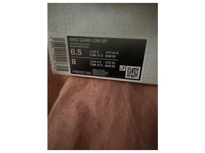 Dunk Nike x fragment x clot Bianco - vista 7