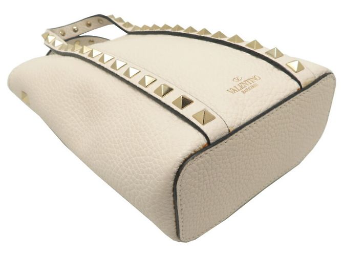 Borsa a mano Valentino Garavani Rockstud per donne Bianco - vista 3
