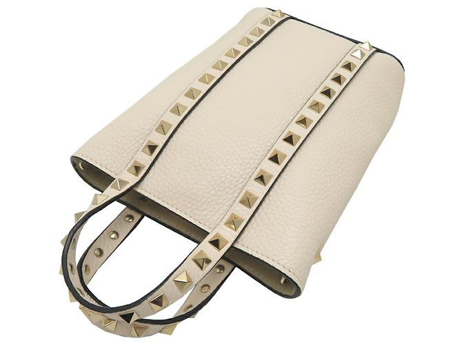 Borsa a mano Valentino Garavani Rockstud per donne Bianco - vista 4