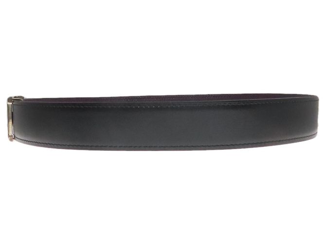 Cintura H Constance in pelle di vitello box nera di Hermès Nero - vista 2