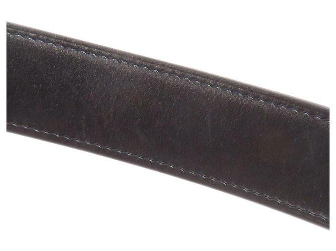 Cintura H Constance in pelle di vitello box nera di Hermès Nero - vista 8