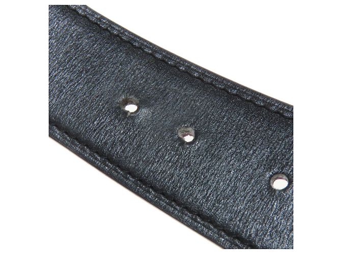 Cintura H Constance in pelle di vitello box nera di Hermès Nero - vista 9