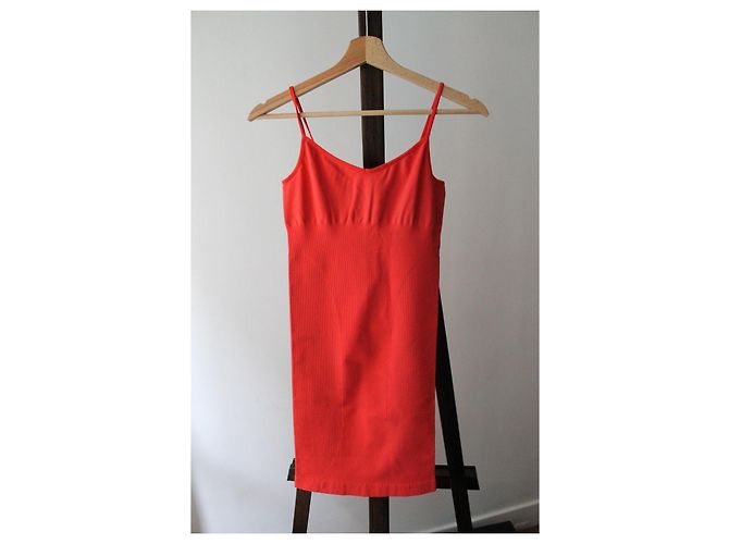 Alaïa Kleid rot Mohnfarbe Polyamid - Ansicht 2