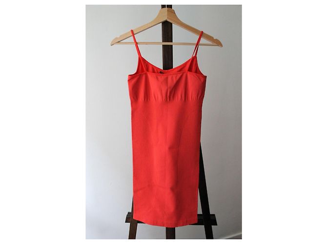 Alaïa Kleid rot Mohnfarbe Polyamid - Ansicht 4