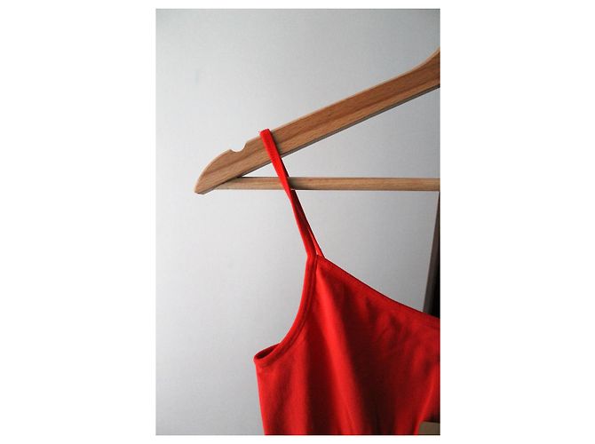 Alaïa Kleid rot Mohnfarbe Polyamid - Ansicht 7