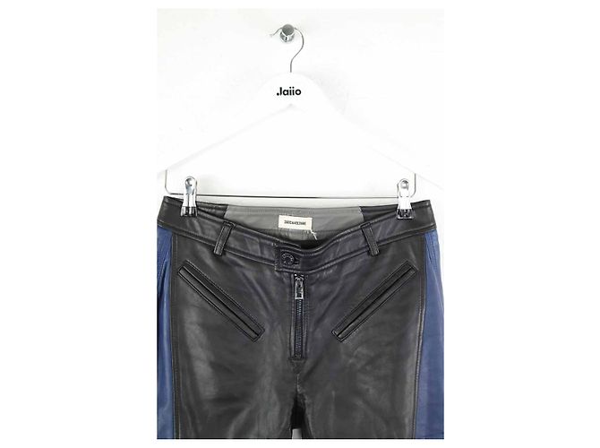 Zadig & Voltaire Schwarze Lederhose - Ansicht 2