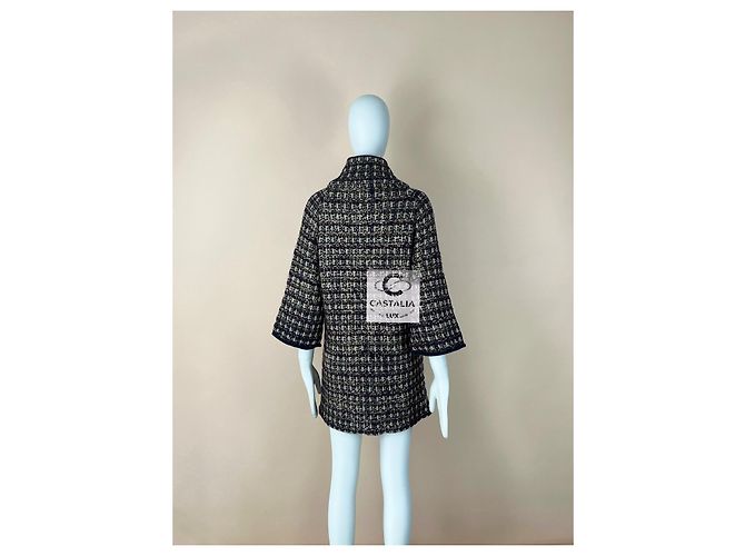 Chanel Abrigo Icónico de París / Botones Byzance Gripoix 36 FR Multicolor - vista 10