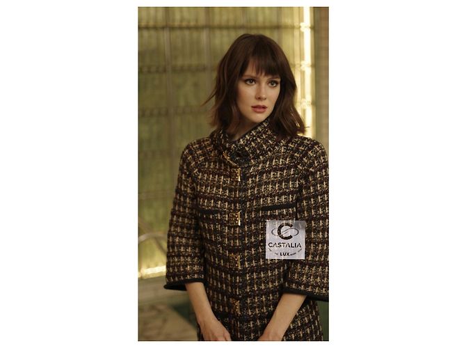 Chanel Abrigo Icónico de París / Botones Byzance Gripoix 36 FR Multicolor - vista 6