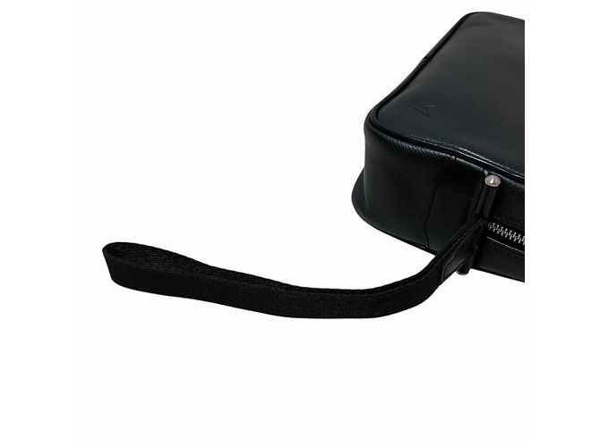 Borsa Clutch Louis Vuitton Taiga Karuga Nero Grigio - vista 5