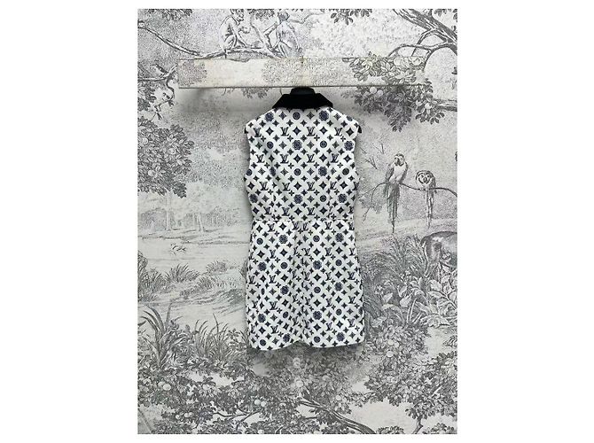 Montsouris Vestido Louis Vuitton Blanco de Algodón - vista 6