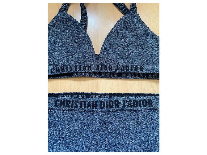 Pantaloncini Christian Dior Blu in Viscosa e Nylon - vista 2