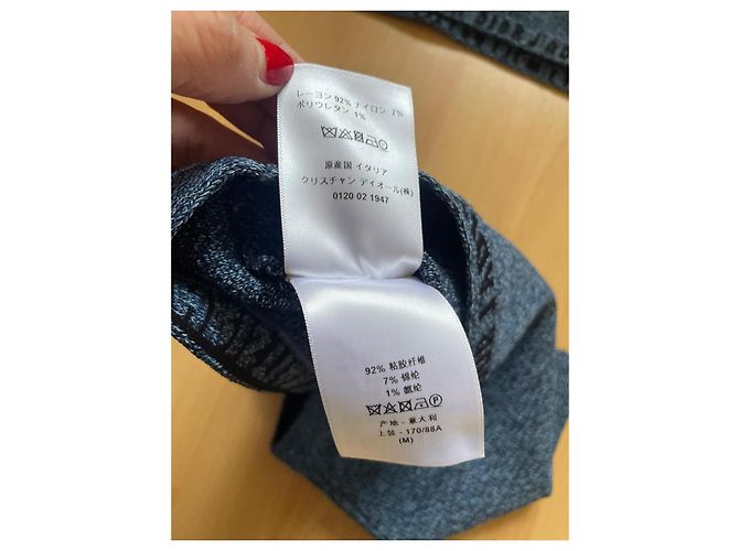 Pantaloncini Christian Dior Blu in Viscosa e Nylon - vista 6