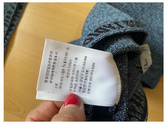 Pantaloncini Christian Dior Blu in Viscosa e Nylon - vista 7