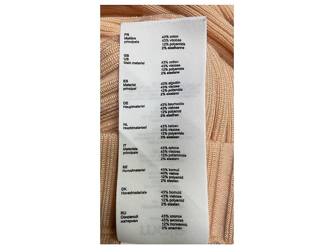 Pantalones de pierna ancha Maje Maje en algodón durazno Rosa - vista 12