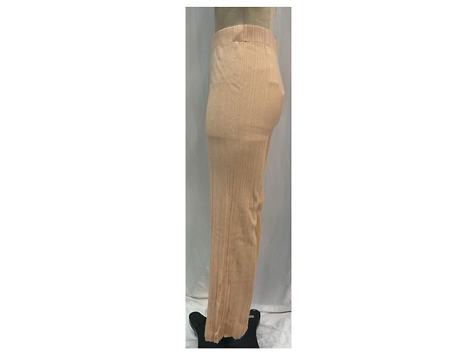 Pantalones de pierna ancha Maje Maje en algodón durazno Rosa - vista 8
