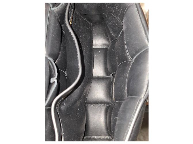 Borsa Cassette Chain Bottega Veneta in Pelle Nera Nero - vista 15