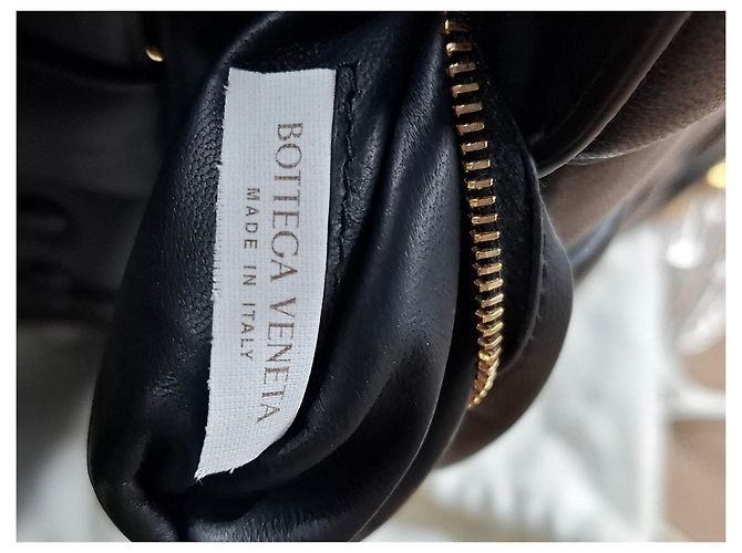 Borsa Cassette Chain Bottega Veneta in Pelle Nera Nero - vista 17