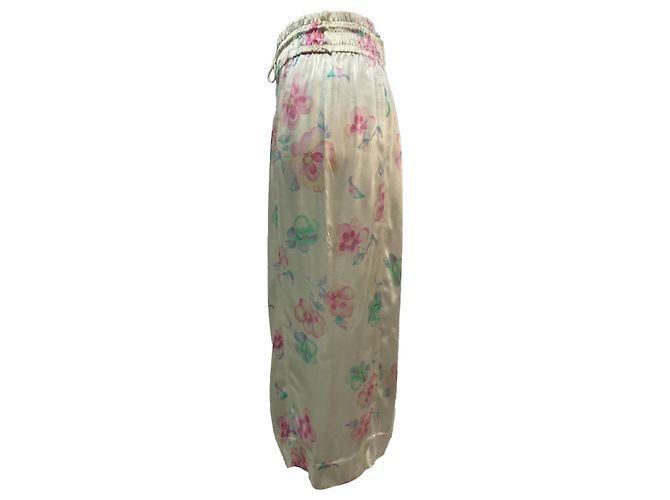 Falda midi Ganni en viscosa con estampado floral - vista 2