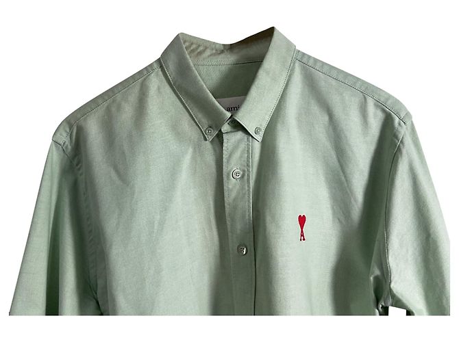 Camiseta Ami Ami De Coeur em algodão verde - vista 2