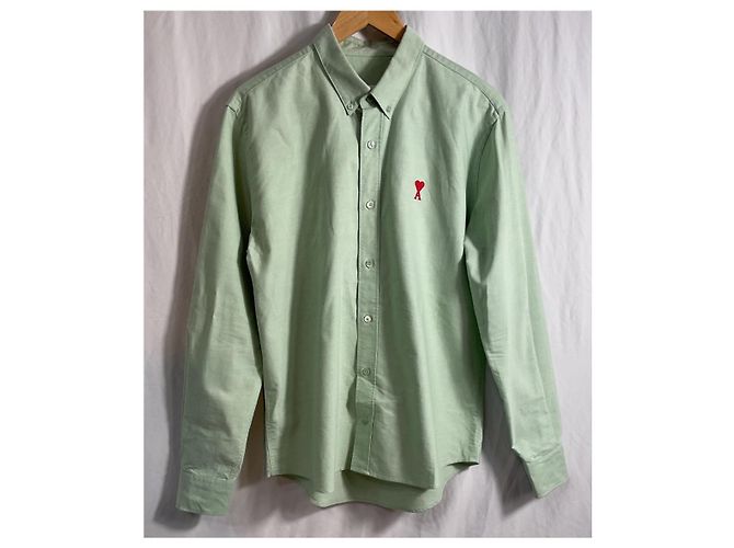 Camiseta Ami Ami De Coeur em algodão verde - vista 6